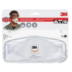 3M Masque antipoussière pliable 3 panneaux Aura 9332+ - FFP3, avec soupape Coolflow