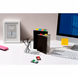 Post-It 680-P10+2 Onglet avec index vierge Polystyrol Bleu, Vert, Rouge, Jaune