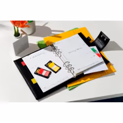 Post-It 680-P10+2 Onglet avec index vierge Polystyrol Bleu, Vert, Rouge, Jaune