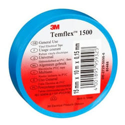 3M Temflex 1500 10 m PVC, Caoutchouc Bleu