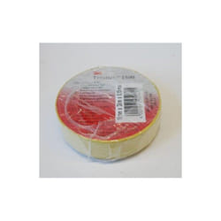 3M - Ruban vinyl pvc adhesif isolant jaune 20M 19x0.15mm (à l'unite) Temflex 1500 Electricite