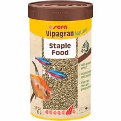 sera Vipagran Nature, Poisson d'aquarium, Nourriture sèche pour poisson, Granule, Vitamine A, Vitamine B1, Vitamine B2, Vitam ...