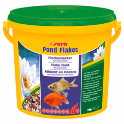 sera Pond Flakes, Vivier, Nourriture sèche pour poisson, Flocon, Vitamine A, Vitamine B1, Vitamine B2, Vitamine C, Vitamine D ...