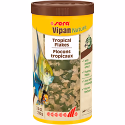 sera Vipan Nature, Poisson d'aquarium, Nourriture sèche pour poisson, Flocon, Vitamine A, Vitamine B1, Vitamine B2, Vitamine ...