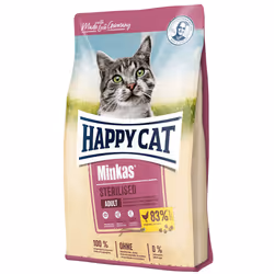 Happy Cat Minkas Sterilised, Adulte, 1,5 kg