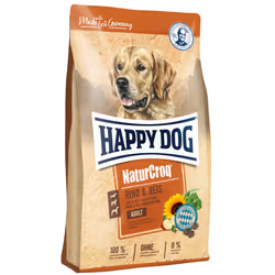 Happy Dog 60517, Adulte, Toutes races, Bœuf, Riz, 15 kg