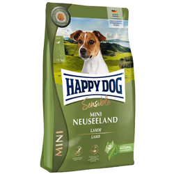Happy Dog Sensible Mini New Zealand 4 kg, Adulte, Toutes races, Mini (5 - 10kg), Agneau, Riz, 4 kg, Sans gluten