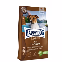 Happy Dog Sensible Mini Canada, Adulte, Mini (5 - 10kg), Agneau, Lapin, Saumon, 4 kg