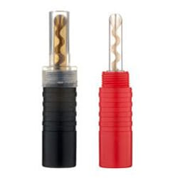 Inakustik 0081691 connecteur de fils 4mm Banana Noir, Rouge