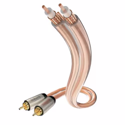 Inakustik 2m RCA, RCA, Mâle, RCA, Mâle, 2 m, Transparent