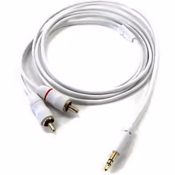 Inakustik 3m RCA, 2 x RCA, Mâle, 3,5mm, Mâle, 3 m, Blanc