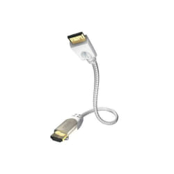 Inakustik 0042323 câble HDMI 3 m HDMI Type C (Mini) HDMI Type A (Standard) Argent