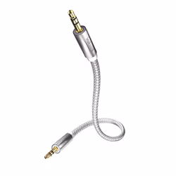 Inakustik 00410103, 3,5mm, Mâle, 3,5mm, Mâle, 3 m, Blanc