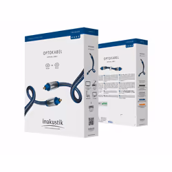 Inakustik 0041205 câble de fibre optique 5 m TOSLINK Bleu, Argent