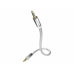 Inakustik 0041010075 câble audio 5 m 3,5mm Argent, Blanc