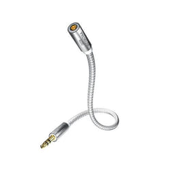 Inakustik 00410202 câble audio 2 m 3,5mm Argent, Blanc
