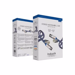 Inakustik 0040503 câble audio 3 m XLR Bleu, Argent