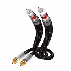 Inakustik 006041007, 2 x RCA, Mâle, 2 x RCA, Mâle, 0,75 m, Noir
