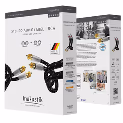 Inakustik 006041007 câble audio 0,75 m 2 x RCA Noir