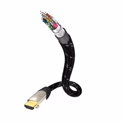 Inakustik 006244303, 3 m, HDMI Type A (Standard), HDMI Type A (Standard), Compatibilité 3D, 24 Gbit/s, Noir