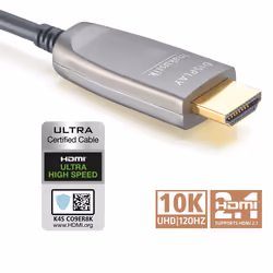 Inakustik 009245010 câble HDMI 10 m HDMI Type A (Standard) Noir, Bleu