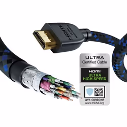 Inakustik 00423520 câble HDMI 2 m HDMI Type A (Standard) Noir, Bleu