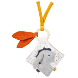 Fehn Soft book donkey & teddy NATUR jouet pour bébé accroché