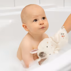 Fehn 058215 éponge de bain pour bébé Gants en éponge Multicolore