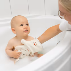 Fehn 058215 éponge de bain pour bébé Gants en éponge Multicolore