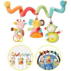 Fehn Activity Spiral Safari jouet pour bébé accroché