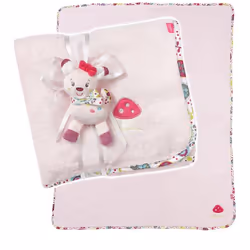 Fehn 076868, Couverture bébé, Rose, Fille