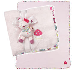 Fehn 076868 Couverture pour bébé Rose 750 x 1000 cm Fille