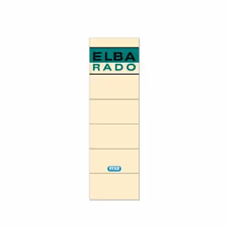 Elba 100420953, Étiquette au dos, Beige, Noir, Vert, Carton, 10 pièce(s), 58 mm, 190 mm