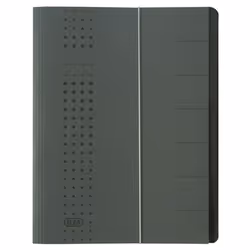 Elba Trieurs Chic, Anthracite, Carton, A4, 450 g/m², 250 mm, 12 mm