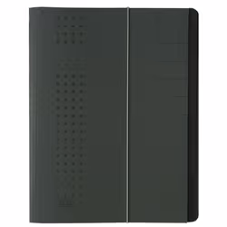 Elba Trieurs Chic, Anthracite, Carton, A4, 450 g/m², 250 mm, 12 mm
