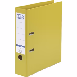 Elba Smart PP/PP, 80 mm, A4, Polypropylène (PP), Jaune, 570 feuilles, 8 cm, 285 mm