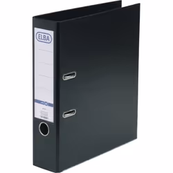 Elba Smart PP/PP, 80 mm, A4, Polypropylène (PP), Noir, 570 feuilles, 8 cm, 285 mm