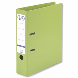 Elba Smart PP/PP, 80 mm, A4, Polypropylène (PP), Vert, 570 feuilles, 8 cm, 285 mm