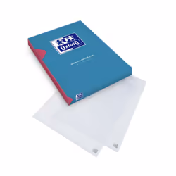 Oxford 400005475, Envelope folder, A4, Polypropylène (PP), Bleu, Paysage/portrait, 25 feuilles