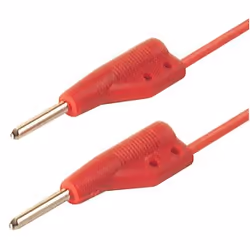 Hirschmann 973595101, Sonde de test, Rouge, Polyvinyl chloride (PVC), 0.5 mm², -40 - 60 °C, 30 V