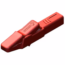 Hirschmann 972405101, Clip de test, Rouge, Laiton, Nickel, Polypropylène (PP), CAT II, CE, -30 - 90 °C