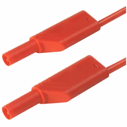 Hirschmann MLS WS 50/1, Fil de test, Rouge, PVC, Polyamide, CAT II, -15 - 70 °C, 500 mm