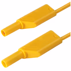 Hirschmann MLS WS 50/1, Fil de test, Jaune, PVC, Polyamide, CAT II, -15 - 70 °C, 500 mm