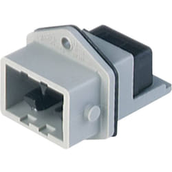 Hirschmann - 931 697-106-1 Connecteur d'alimentation stasei embase mâle verticale Nombre total de pôles: 5 + pe 6 a gris
