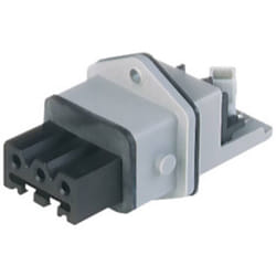 Hirschmann - 932 142-106-1 Connecteur d'alimentation stakei embase femelle, verticale Nombre total de pôles: 3 + pe 16 a