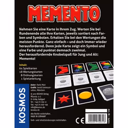 Kosmos Memento Jeu de cartes