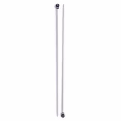 Prym 191476, Aiguille à tricoter à pointe unique, Gris, Aluminium, 400 mm, 4 mm, 2 pièce(s)