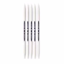 Prym 11942060, Aiguille à tricoter à double pointe, Blanc, Plastique, 200 mm, 5 mm, 5 pièce(s)