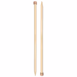 Prym Bambus, Aiguille à tricoter à pointe unique, Bambou, 330 mm, 1 cm, 2 pièce(s)