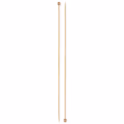 Prym Bambus, Aiguille à tricoter à pointe unique, Bois, Bambou, 330 mm, 3,5 mm